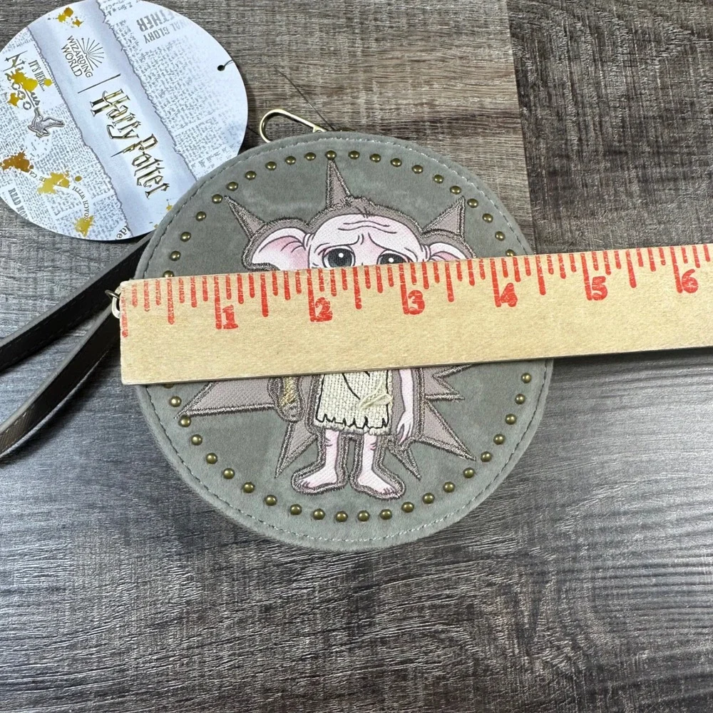 Harry Potter Coin Purse NWT Women OS Gray Dobby House Elf Wristlet Pouch